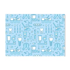 Dentist Blue Seamless Pattern Crystal Sticker (a4) by Grandong