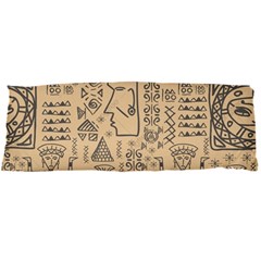 Aztec Tribal African Egyptian Style Seamless Pattern Vector Antique Ethnic Body Pillow Case Dakimakura (Two Sides)