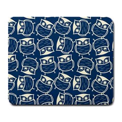 Cute Seamless Owl Background Pattern Large Mousepad by Grandong