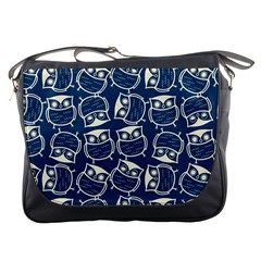 Cute Seamless Owl Background Pattern Messenger Bag by Grandong