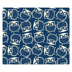 Cute Seamless Owl Background Pattern Premium Plush Fleece Blanket (small) by Grandong