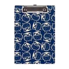 Cute Seamless Owl Background Pattern A5 Acrylic Clipboard by Grandong