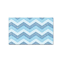 Seamless Pattern Of Cute Summer Blue Line Zigzag Sticker Rectangular (100 Pack) by Grandong