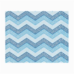 Seamless Pattern Of Cute Summer Blue Line Zigzag Small Glasses Cloth (2 Sides) by Grandong