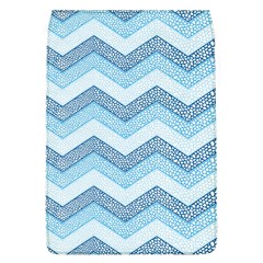 Seamless Pattern Of Cute Summer Blue Line Zigzag Removable Flap Cover (l) by Grandong