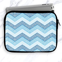 Seamless Pattern Of Cute Summer Blue Line Zigzag Apple Ipad 2/3/4 Zipper Cases by Grandong