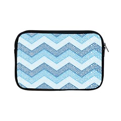 Seamless Pattern Of Cute Summer Blue Line Zigzag Apple Ipad Mini Zipper Cases by Grandong