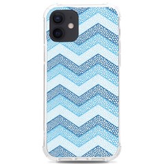 Seamless Pattern Of Cute Summer Blue Line Zigzag Iphone 12/12 Pro Tpu Uv Print Case by Grandong