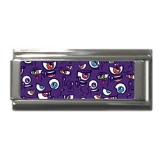 Eye Artwork Decor Eyes Pattern Purple Form Backgrounds Illustration Superlink Italian Charm (9mm) by Grandong