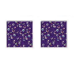 Eye Artwork Decor Eyes Pattern Purple Form Backgrounds Illustration Cufflinks (square) by Grandong