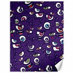 Eye Artwork Decor Eyes Pattern Purple Form Backgrounds Illustration Canvas 36  X 48  by Grandong