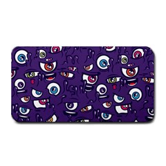 Eye Artwork Decor Eyes Pattern Purple Form Backgrounds Illustration Medium Bar Mat by Grandong