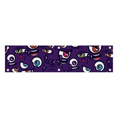 Eye Artwork Decor Eyes Pattern Purple Form Backgrounds Illustration Banner And Sign 4  X 1  by Grandong