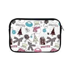 Christmas Themed Collage Winter House New Year Apple Macbook Pro 13  Zipper Case by Grandong