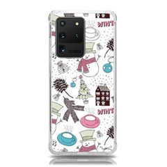 Christmas Themed Collage Winter House New Year Samsung Galaxy S20 Ultra 6 9 Inch Tpu Uv Case by Grandong