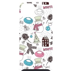 Christmas Themed Collage Winter House New Year Iphone 14 Plus Black Uv Print Case by Grandong