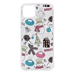 Christmas Themed Collage Winter House New Year Iphone 14 Plus Tpu Uv Print Case