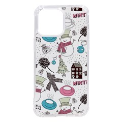 Christmas Themed Collage Winter House New Year Iphone 14 Pro Max Tpu Uv Print Case