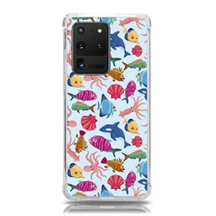 Sea Creature Themed Artwork Underwater Background Pictures Samsung Galaxy S20 Ultra 6 9 Inch Tpu Uv Case by Grandong