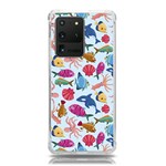 Sea Creature Themed Artwork Underwater Background Pictures Samsung Galaxy S20 Ultra 6.9 Inch TPU UV Case Front