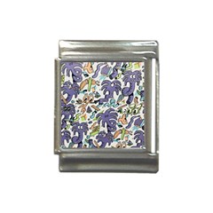 Purple Orange Green Blue Cartoon Italian Charm (13mm) by Grandong