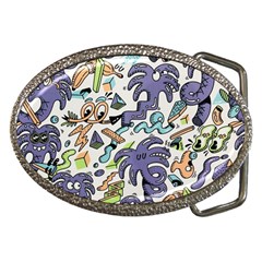 Purple Orange Green Blue Cartoon Belt Buckles by Grandong