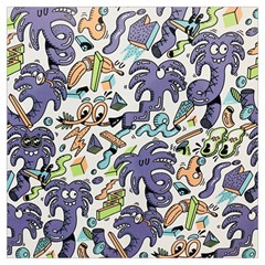 Purple Orange Green Blue Cartoon Lightweight Scarf  by Grandong