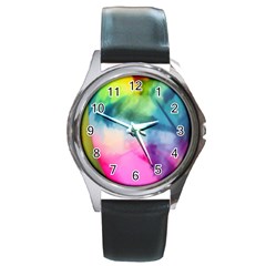 Heart Design Round Metal Watch