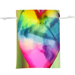 Heart Design Lightweight Drawstring Pouch (xl)