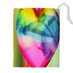 Heart Design Drawstring Pouch (4xl)