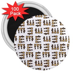 Sketchy Bear Kiddos 3  Magnets (100 Pack)