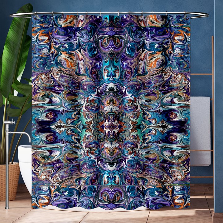 Over The Delta  Shower Curtain 60  x 72  (Medium) 