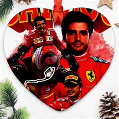 Carlos Sainz Heart Ornament (two Sides) by Boster123