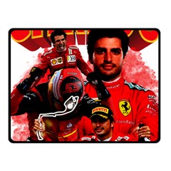 Carlos Sainz Two Sides Fleece Blanket (small) by Boster123