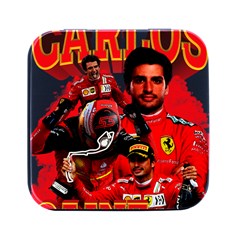 Carlos Sainz Square Metal Box (black) by Boster123