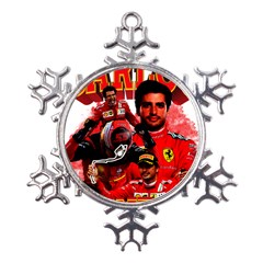 Carlos Sainz Metal Large Snowflake Ornament