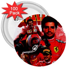 Carlos Sainz 3  Buttons (100 Pack)  by Boster123