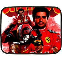 Carlos Sainz Two Sides Fleece Blanket (mini) by Boster123