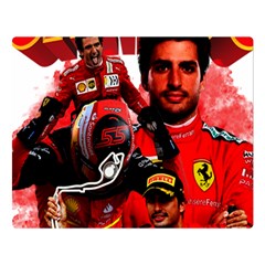 Carlos Sainz Two Sides Premium Plush Fleece Blanket (large) by Boster123