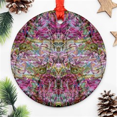 Trama Blend Ornament (round) by kaleidomarblingart