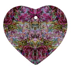 Trama Blend Ornament (heart) by kaleidomarblingart