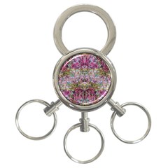 Trama Blend 3-ring Key Chain by kaleidomarblingart