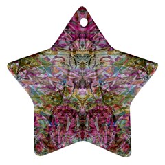 Trama Blend Star Ornament (two Sides) by kaleidomarblingart