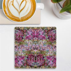 Trama Blend Uv Print Square Tile Coaster  by kaleidomarblingart