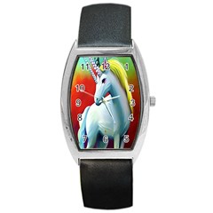 Unicorn Design Barrel Style Metal Watch by Trending