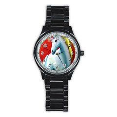 Unicorn Design Stainless Steel Round Watch by Trending