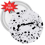 Monochrome Mirage  3  Buttons (10 pack)  Front