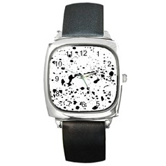 Monochrome Mirage  Square Metal Watch by dflcprintsclothing