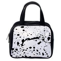 Monochrome Mirage  Classic Handbag (one Side) by dflcprintsclothing