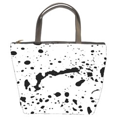 Monochrome Mirage  Bucket Bag by dflcprintsclothing